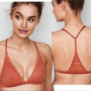 Victoria's Secret | Unlined Soft Mauve Pink Blush Lace Front Closure Bra